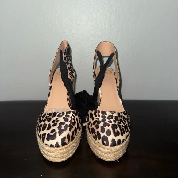 JLo Leopard Print Espadrille Wedge Sandals - Picture 5 of 9